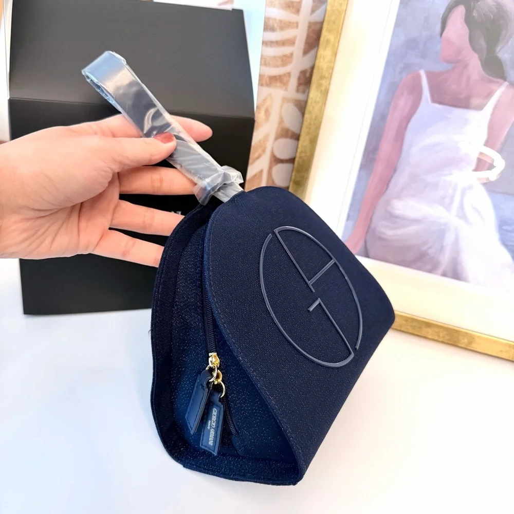Giorgio Armani Cosmetic Bag‎ with Wristlet